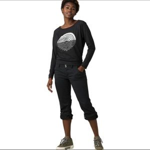 Prana Halle Pant Black Relaxed Fit